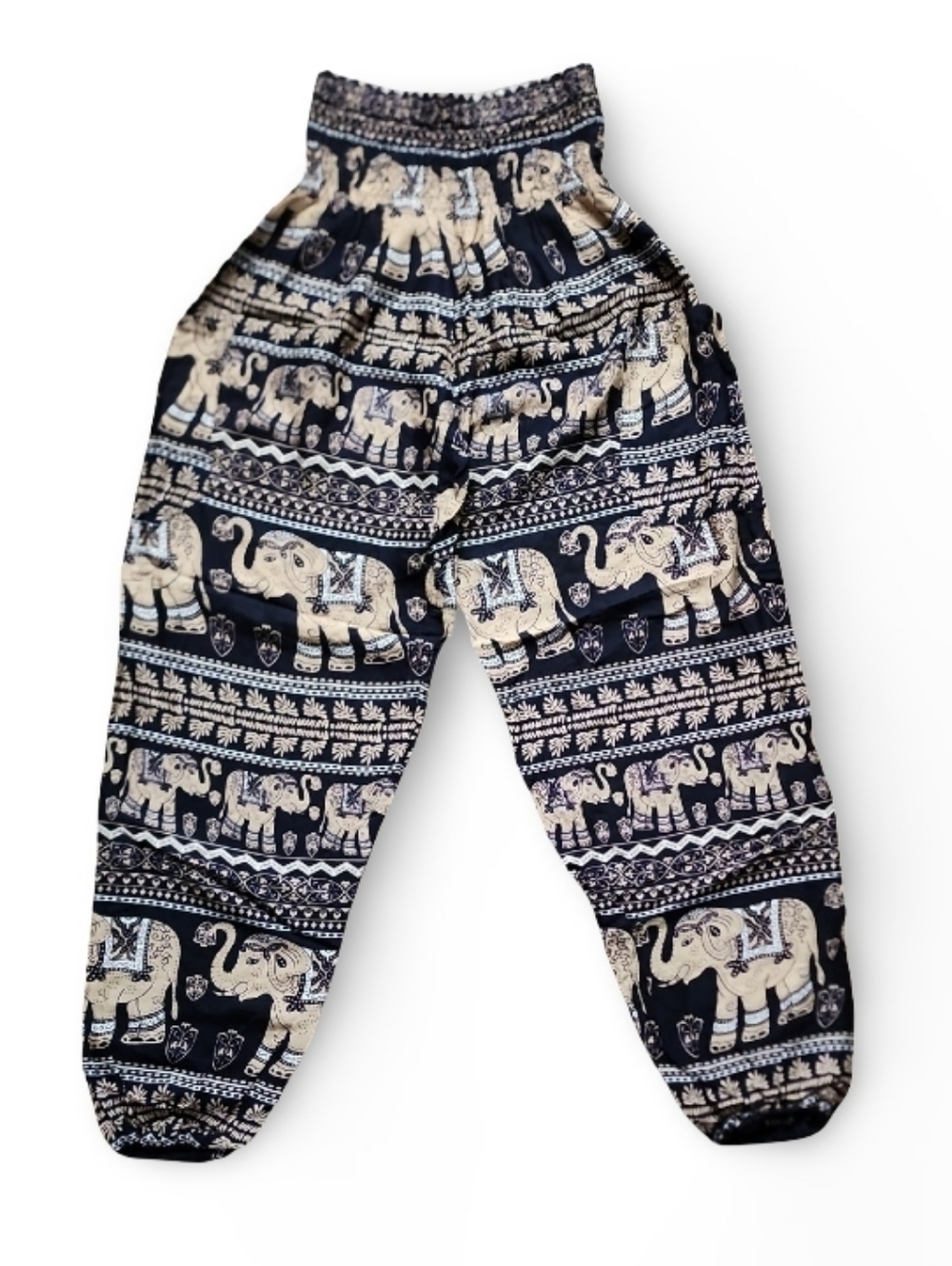 The Elephant Pants Small Boho Harem Festival‎ Yoga Hippie Rayon Black